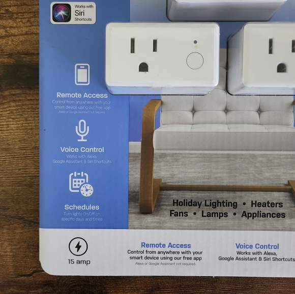 Feit Electric Smart Plugs 3-Pack NWT - Picture 6 of 16